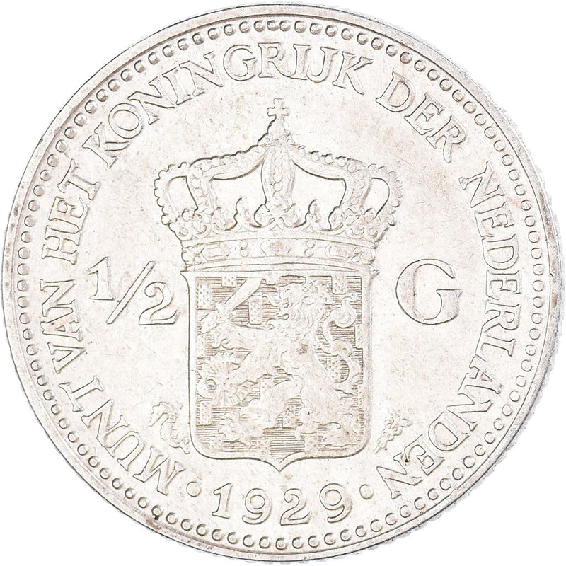 Netherlands Coin ½ Gulden | Queen Wilhelmina | KM160 | 1921 - 1930