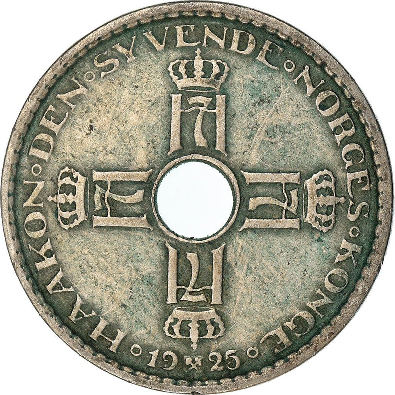 Norway 1 Krone - Haakon VII Coin KM385 1925 - 1951