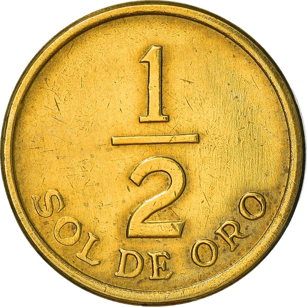 Peru 1/2 Sol de Oro Coin | KM265 | 1975 - 1976