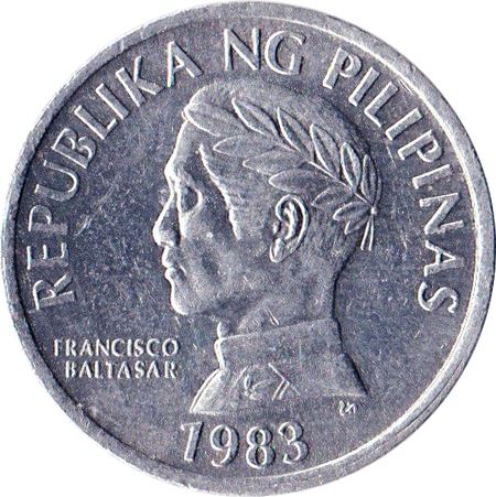 Philippines 10 Sentimo Coin | FAO | KM240 | 1983 - 1994