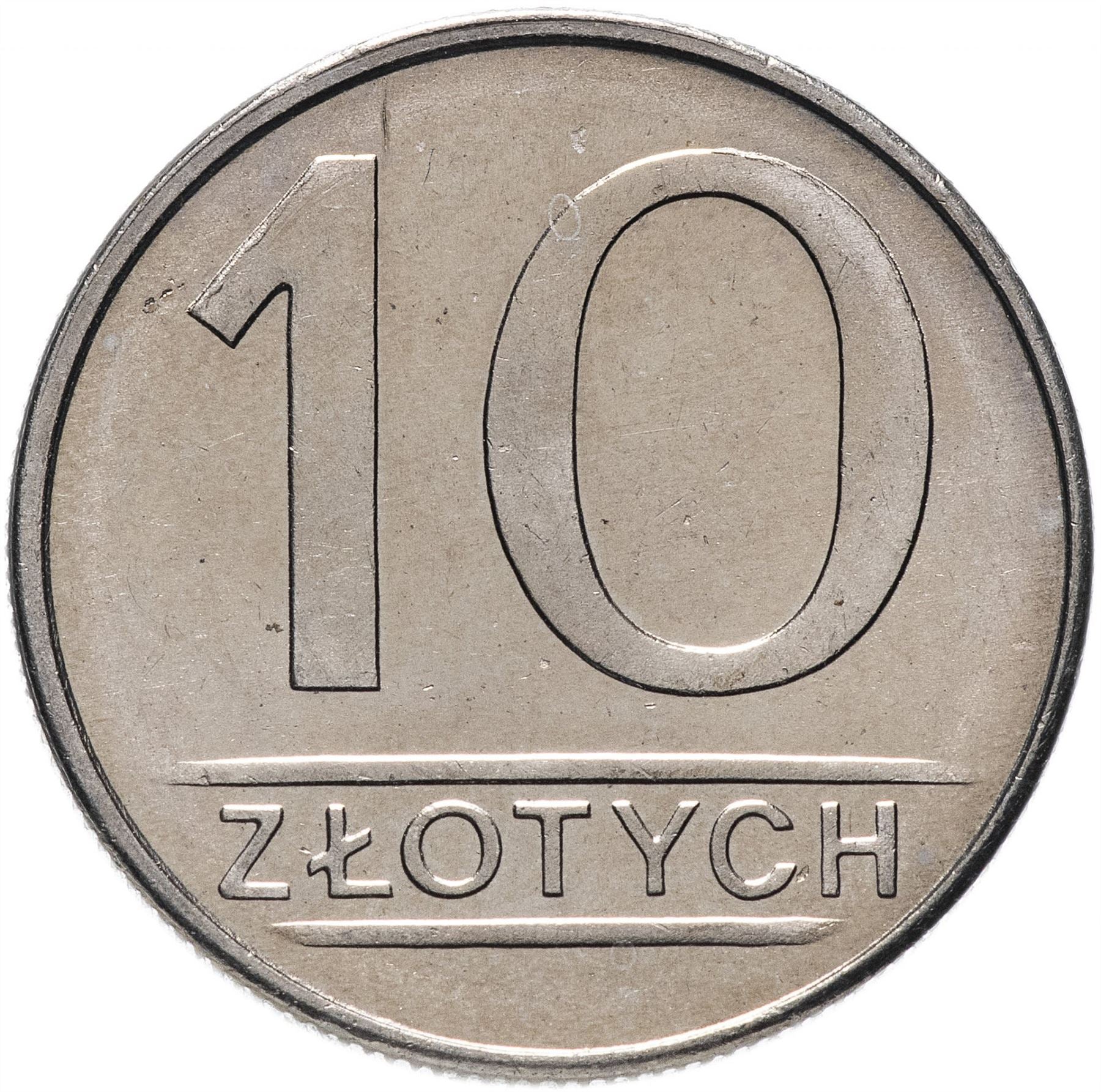 Poland | 10 Złotych | Eagle | KM152.1 | 1984 - 1988