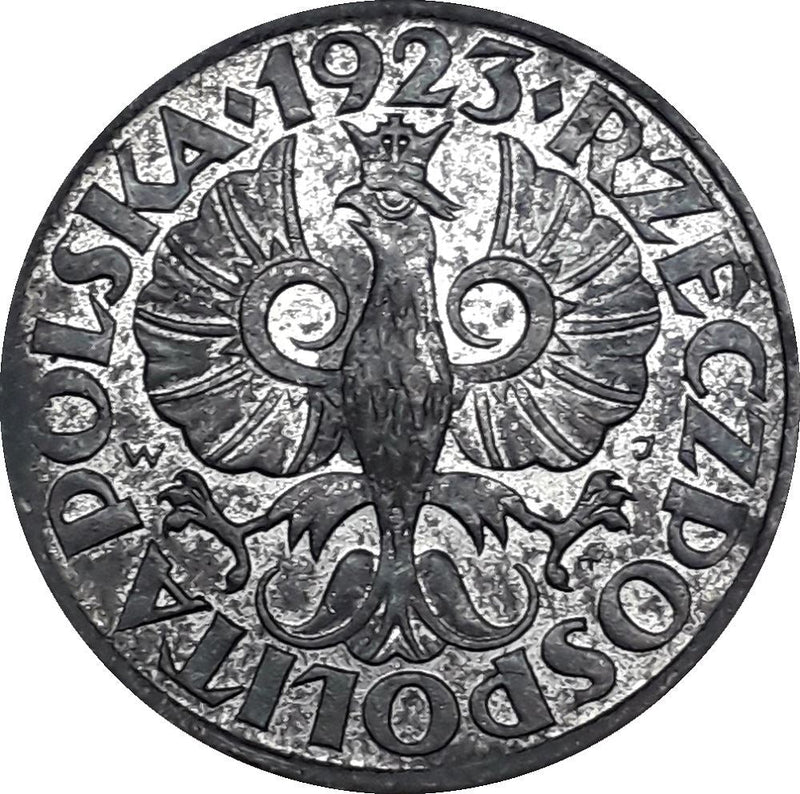 Poland | 20 Groszy Coin | German Occupation WW II | Eagle | KM37 | 1923