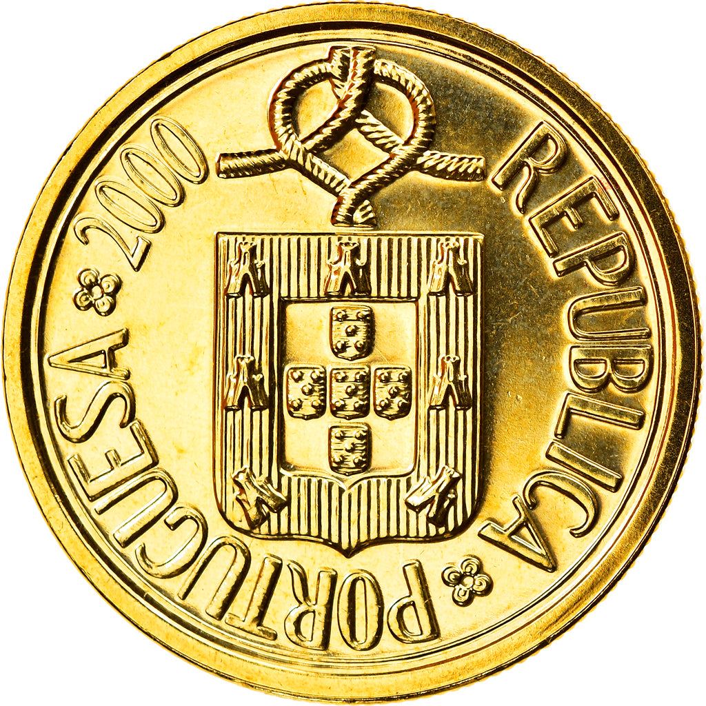 Portugal Coin Portuguese 10 Escudos | Stained Glass Window | Knot | KM633 | 1986 - 2001