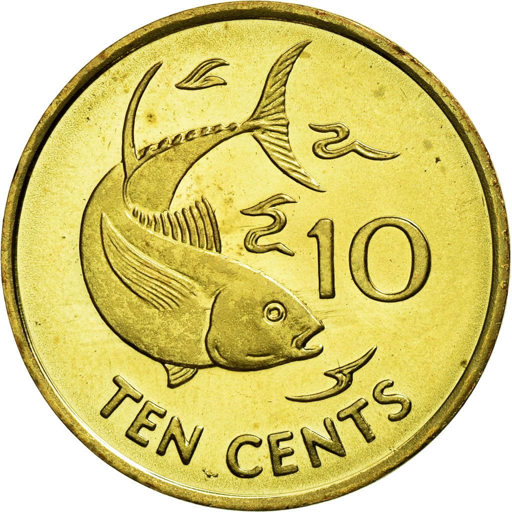 Seychelles | 10 Cents Coin | Fish | Km:48A | 2007 - 2012