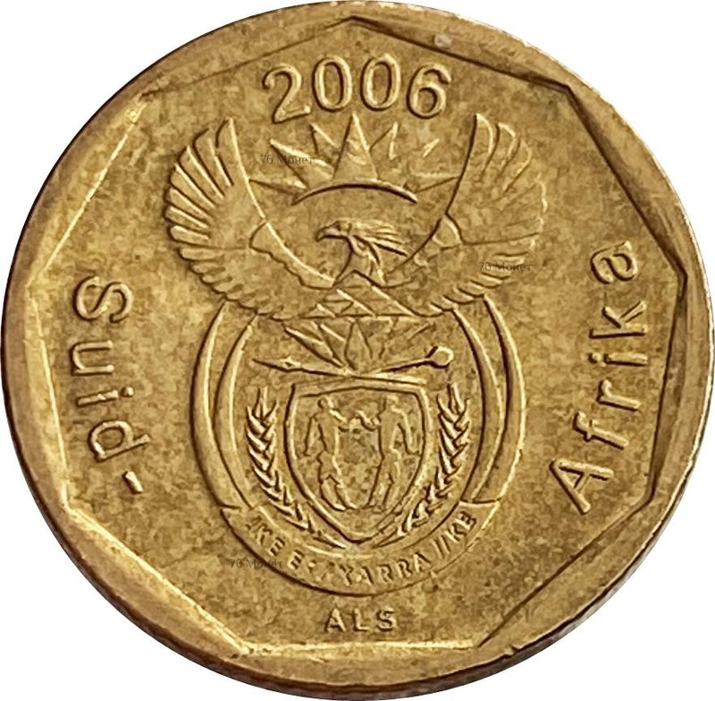 South Africa 10 Cents Afrikaans Legend - Suid-Afrika Coin KM487 2006