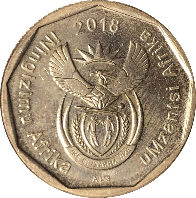 South Africa 50 Cents Coin | iNingizimu Afrika - uMzantsi Afrika | 2018