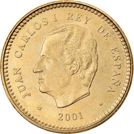 Spain 100 Pesetas - Juan Carlos I Last Peseta Coin KM1016 2001