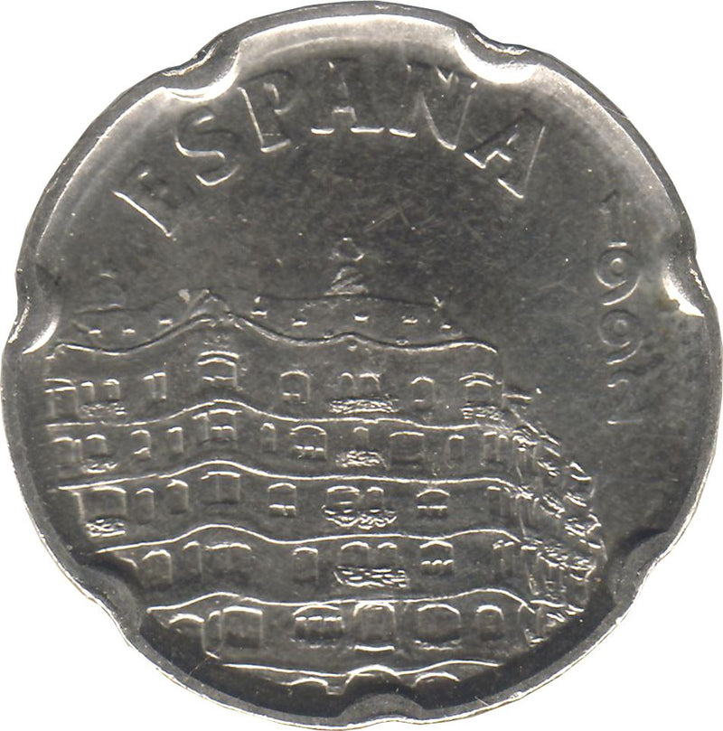 Spain 50 Pesetas Casa Mila Coin KM906 1992