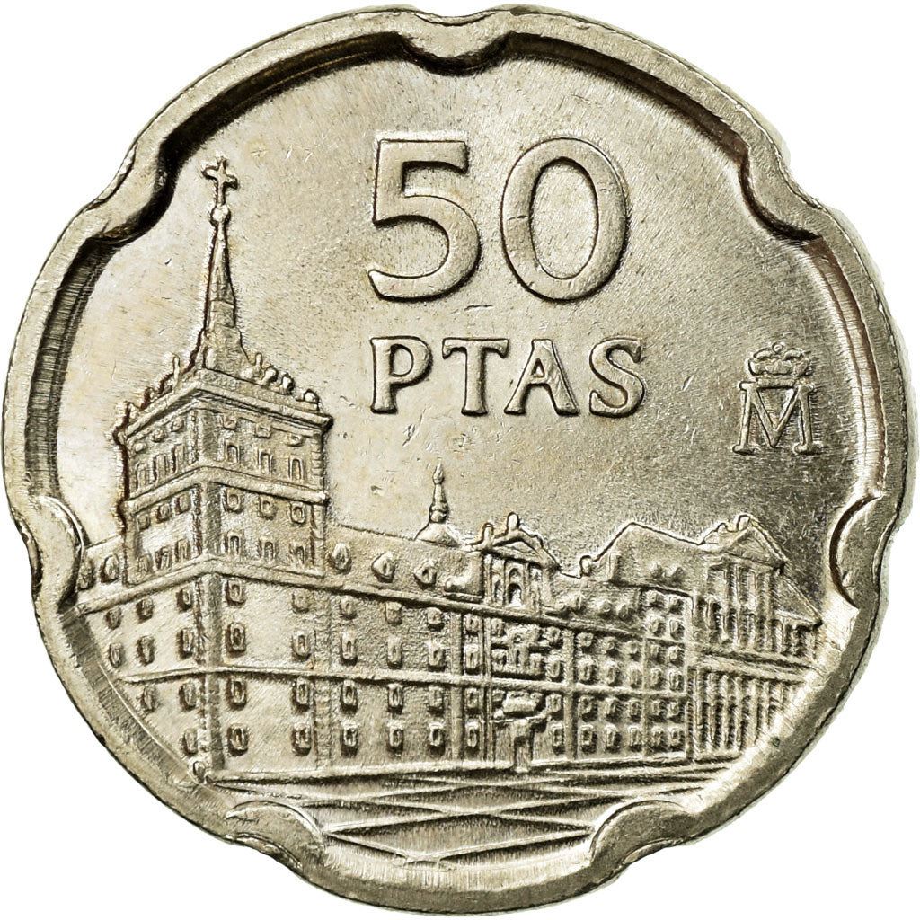 Spain 50 Pesetas Juan de Herrera Coin KM985 1997