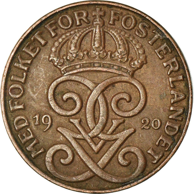 Swedish 1 Ore Coin | King Gustaf V | Sweden | 1910 - 1950