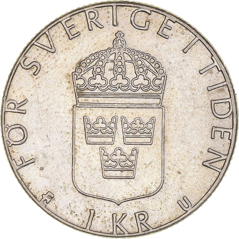 Swedish Coin 1 Krona | Carl XVI Gustaf | Sweden | 1976 - 1981