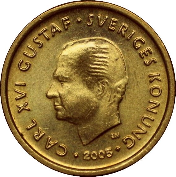 Swedish Coin 10 Kronor | King Carl XVI Gustaf | Crown | Sweden | 2001 - 2009