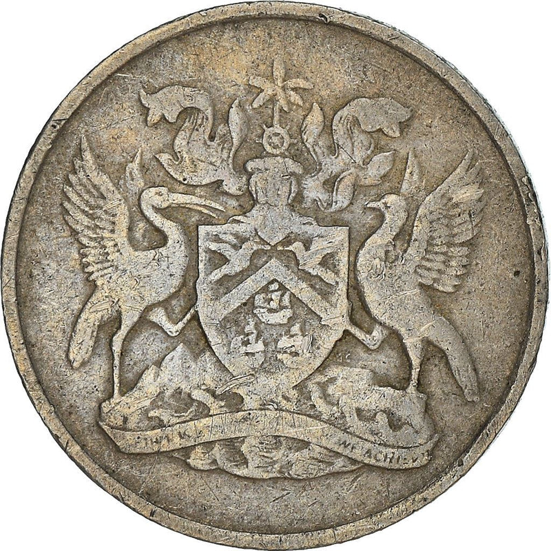 Trinidad and Tobago 10 Cents Coin | Queen Elizabeth II | KM3 | 1966 - 1972