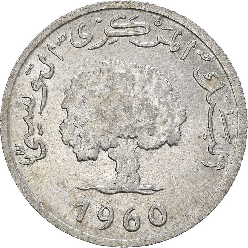 Tunisia 1 Millième Coin KM280 1960