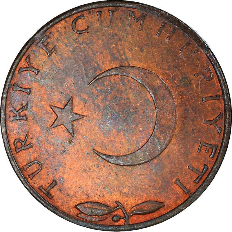 Turkey | 5 Kurus Coin | KM890.3 | 1974 | Bronze