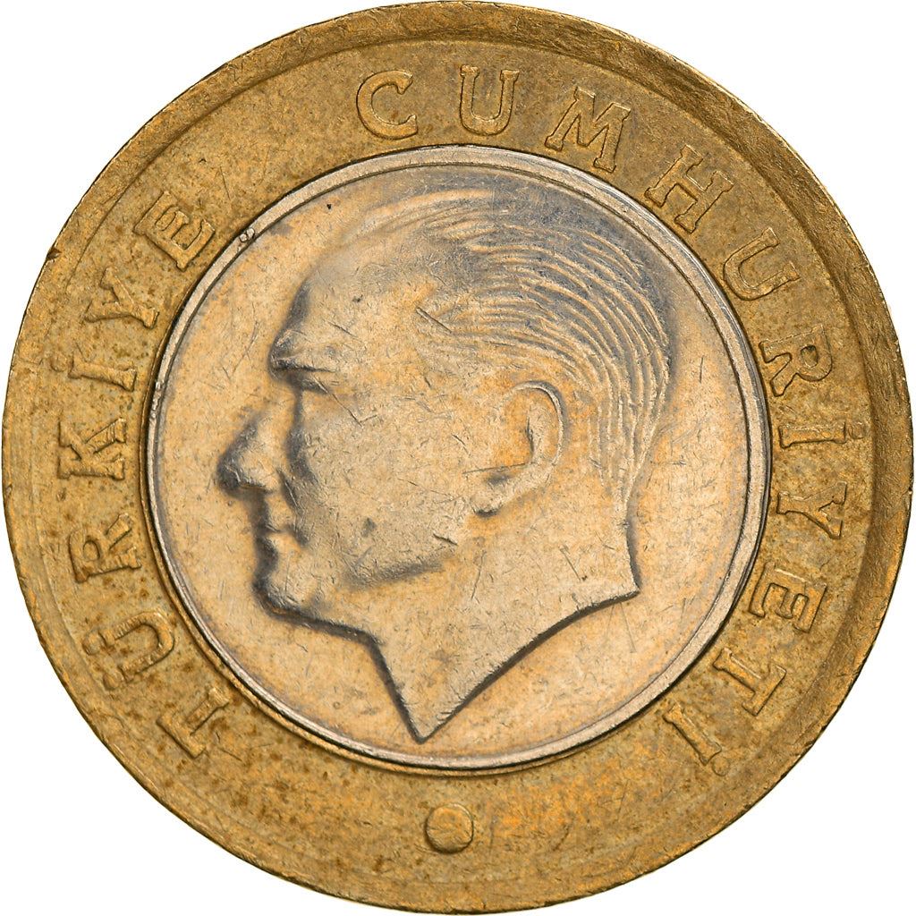 Turkey Coin Turkish 1 Lira | President Mustafa Kemal Ataturk | Moon Star | KM1244 | 2009 - 2021