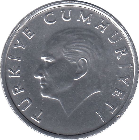 Turkey Coin Turkish 10 Lira | President Mustafa Kemal Ataturk | Moon Star | KM964 | 1984 - 1989