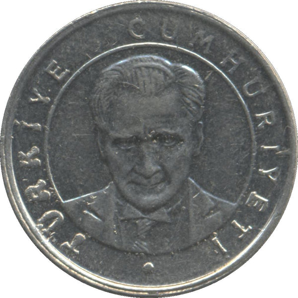 Turkey Coin Turkish 25 Yeni Kurus | President Mustafa Kemal Ataturk | KM1167 | 2005 - 2008