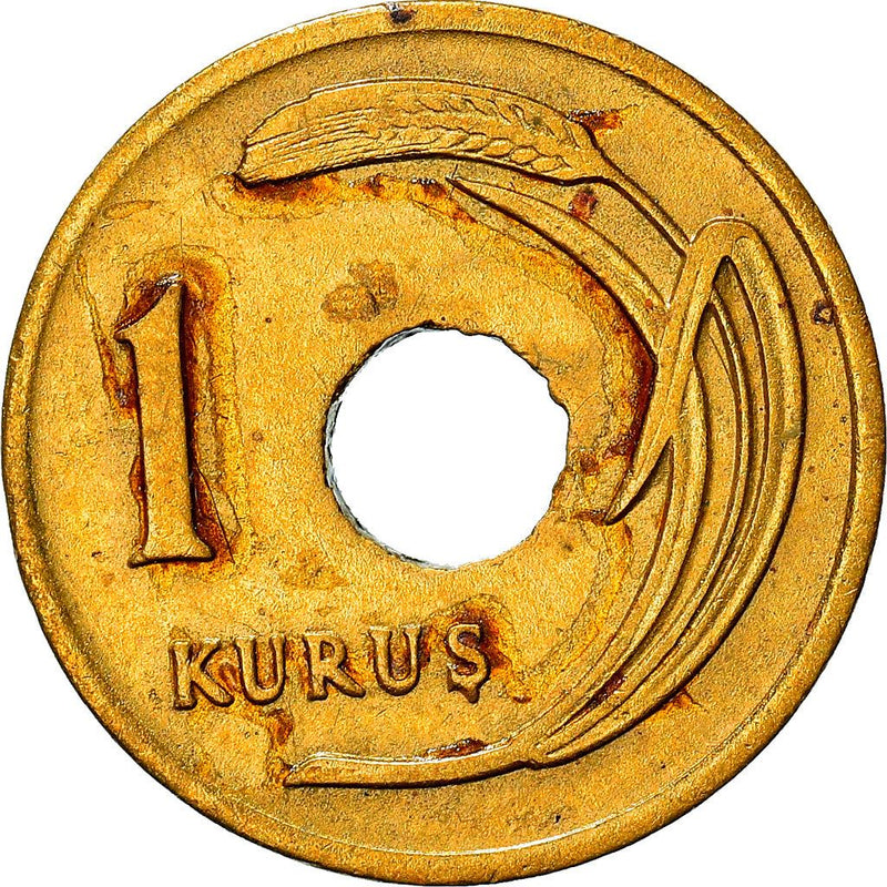 Turkey | Turkish 1 Kurus Coin | KM881 | 1947 - 1951