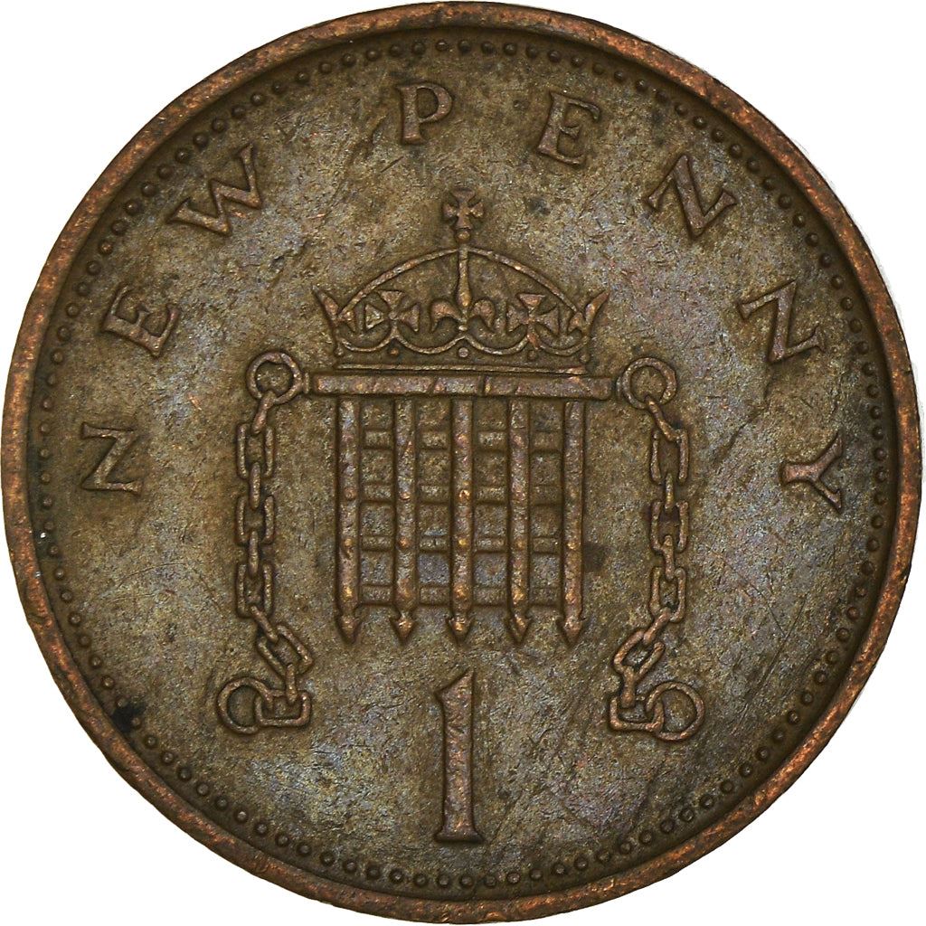 United Kingdom 1 New Penny - Elizabeth II 2nd portrait | Coin KM915 1971 - 1981