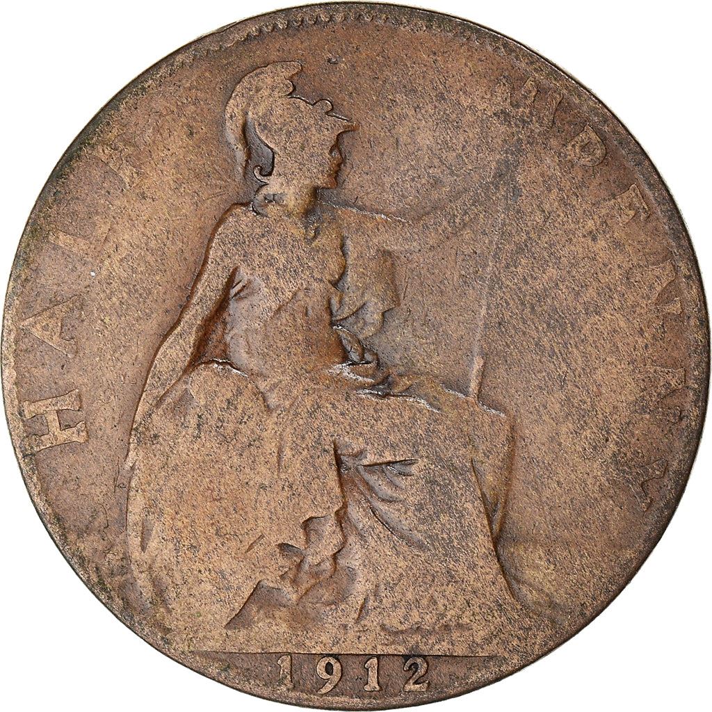 United Kingdom ½ Penny - George V | Coin KM809 1911 - 1925
