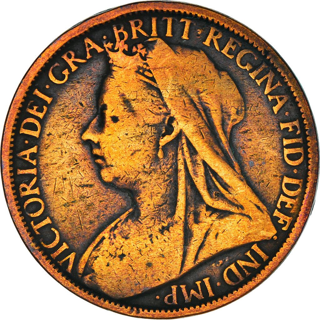 United Kingdom Coin 1 Penny | Victoria 3rd portrait | 1895 - 1901