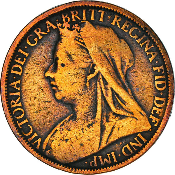 United Kingdom Coin 1 Penny | Victoria 3rd portrait | 1895 - 1901