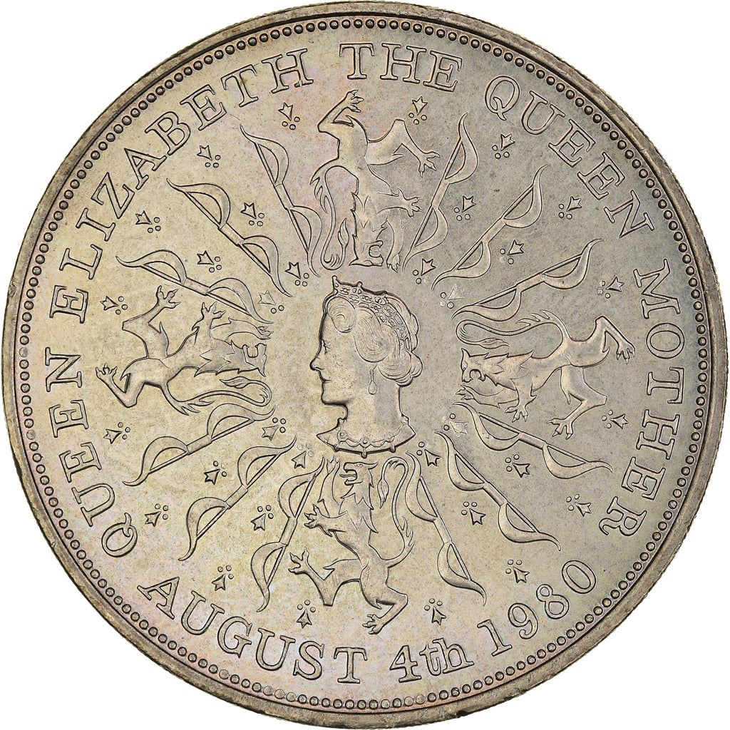 United Kingdom Coin 25 New Pence | Elizabeth II Queen Mother | 1980
