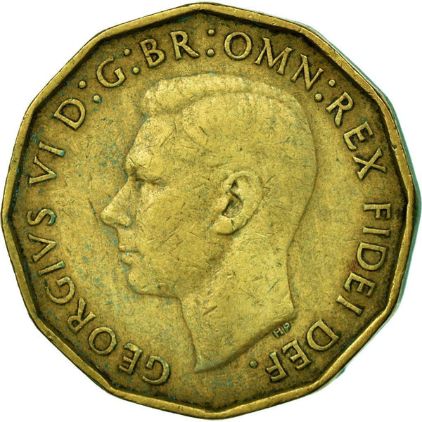 United Kingdom Coin 3 Pence | George VI without 'IND:IMP' | 1949 - 1952