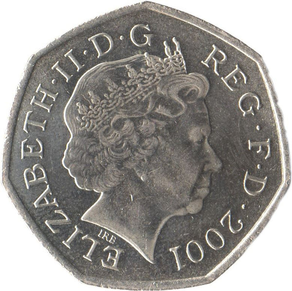 United Kingdom Coin 50 Pence | Elizabeth II 4th portrait | Britannia | 1998 - 2009