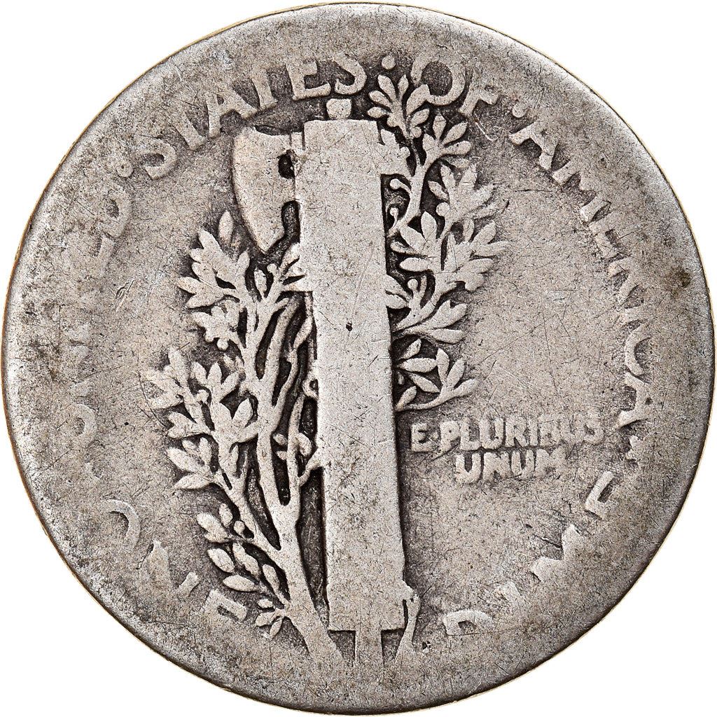 United States | 1 Dime Coin | Lady Liberty | Phrygian cap | KM140 | 1916 - 1945