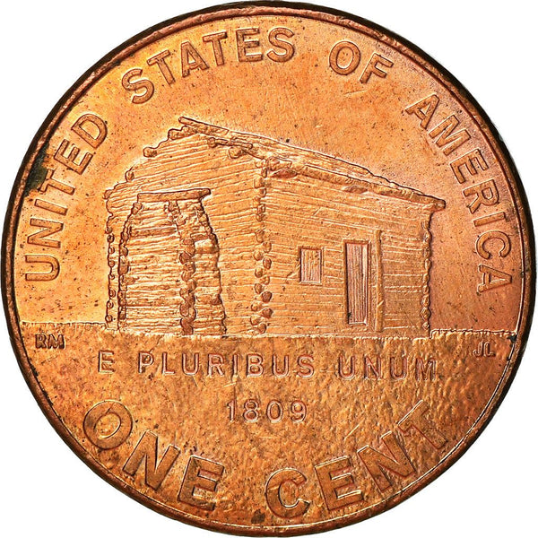 United States Coin American 1 Cent | Abraham Lincoln | Log Cabin | KM441 | 2009