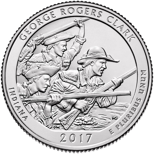 United States Coin American ¼ Dollar | George Washington | George Rogers | Fort Sackville | KM657 | 2017