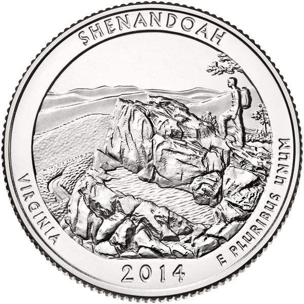 United States Coin American ¼ Dollar | George Washington | Little Stony Man | KM567 | 2014