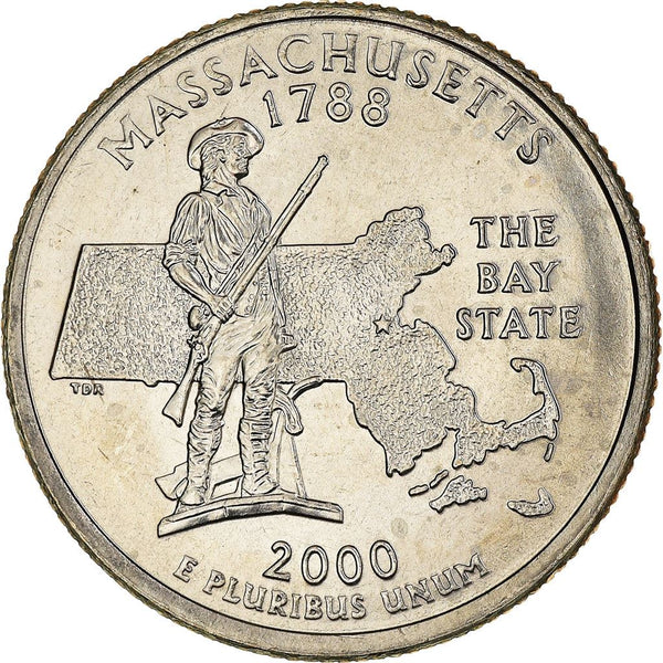 United States Coin American ¼ Dollar | George Washington | Minuteman Starue | KM305 | 2000