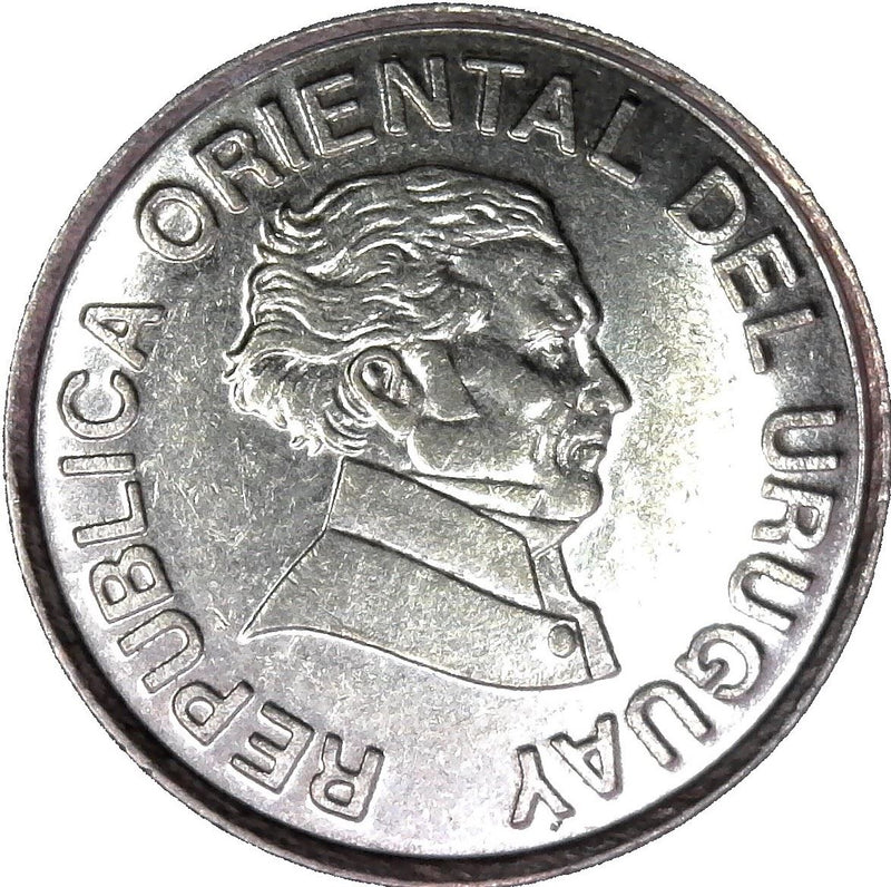 Uruguay 50 Centesimos Coin | Jose Gervasio Artigas | KM106 | 1994 - 2008