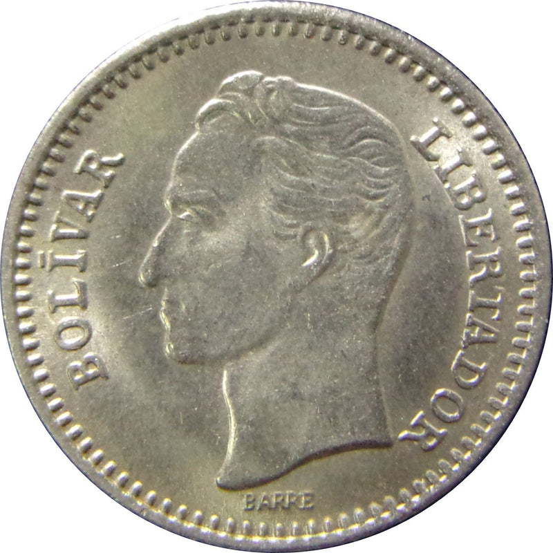 Venezuela | 25 Centimos Coin | Palomo Horse | Simon Bolivar | KM40 | 1965