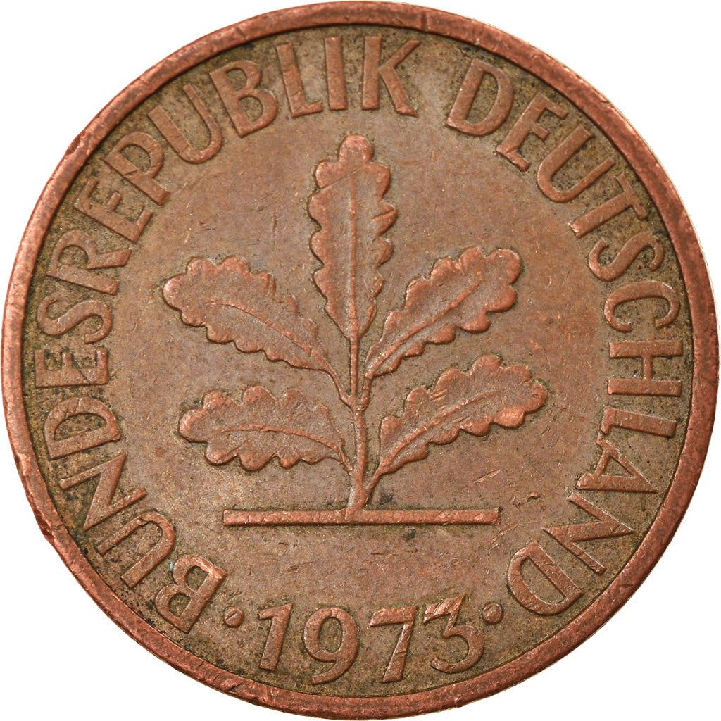 West German 2 Pfennig magnetic | KM106a | 1967 - 2001