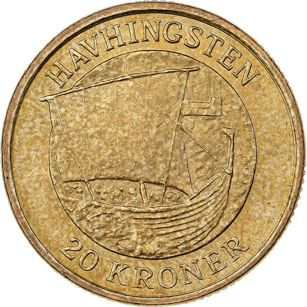 Denmark | 20 Kroner Coin | Havhingsten | Km:927 | 2008