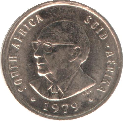 South Africa | 10 Cents Coin | Nicolaas Johannes Diederichs | Plants | Aloe | Km:101 | 1979
