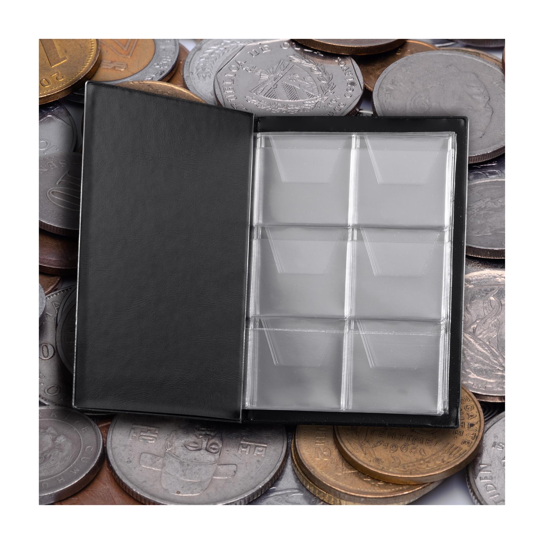 Coin Collection including Currency Album | Full Numismatic Book of Different Coins | 50 Unique Foreign Countries | Complete Coins Collections | Perfect Choice for Money Collectors