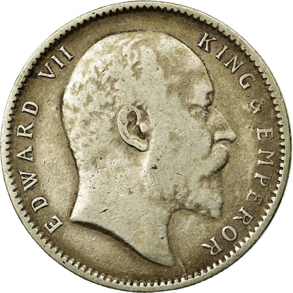India - British | 1 Rupee Coin | King Edward VII | Km:508 | 1903 - 1910