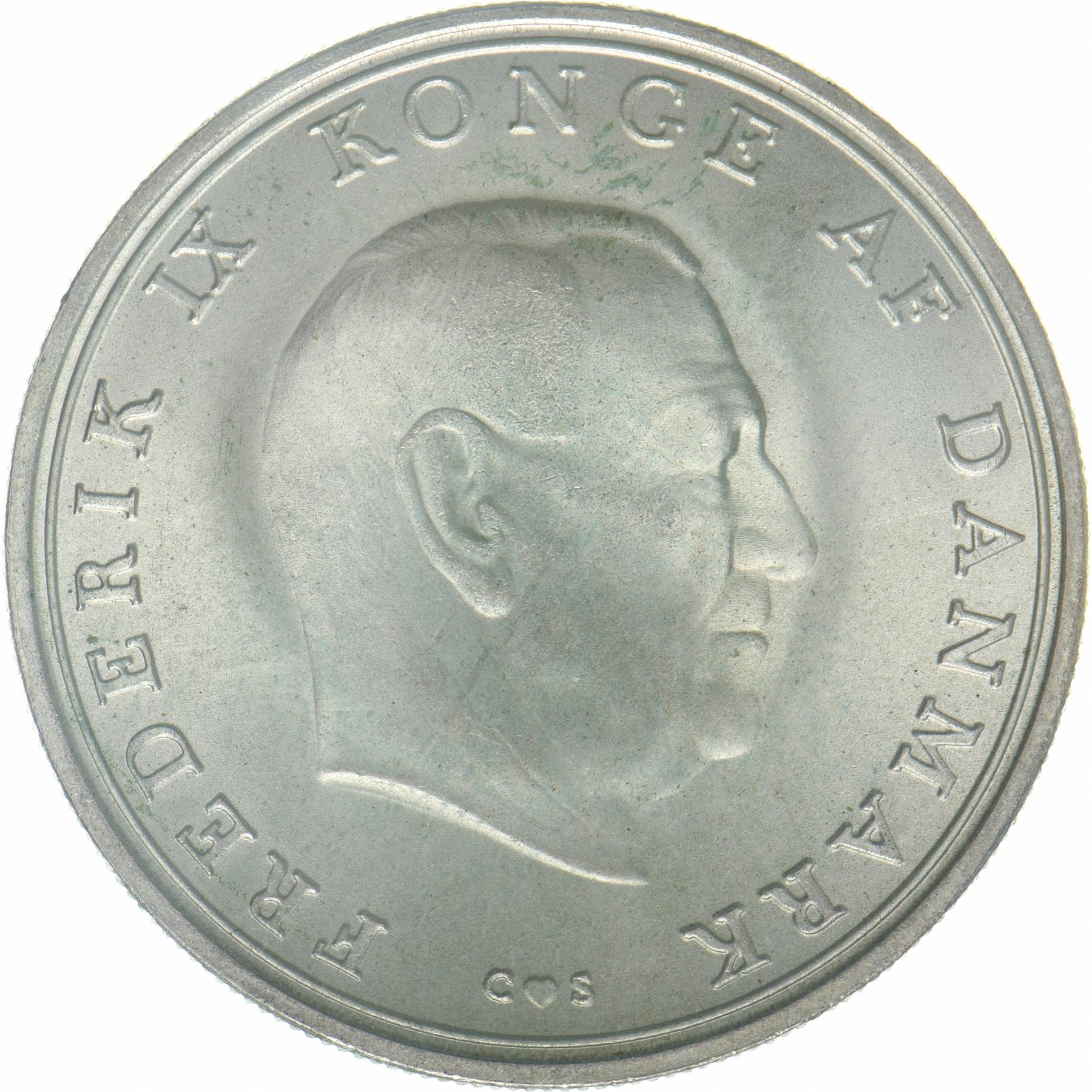 Denmark | 10 Kroner Coin | Silver | Wedding of Princess Benedikte | KM:857 | 1968
