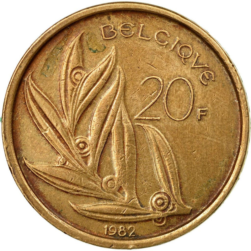 Belgium 20 Francs | 100 Coins | Baudouin I Belgique | Bird | Angel | 1980 - 1993