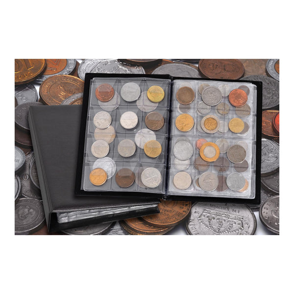 Coin Collection including Currency Album | Full Numismatic Book of Different Coins | 50 Unique Foreign Countries | Complete Coins Collections | Perfect Choice for Money Collectors