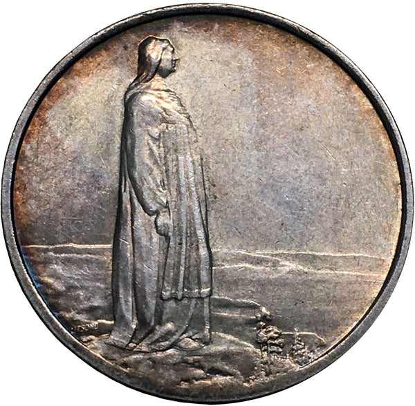 Norway 2 Kroner "Mor Norge" - Haakon VII Constitution Coin KM377 1914